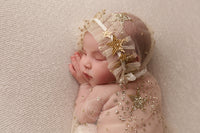 Gold Star Newborn Bonnet